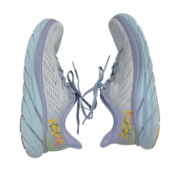 Hoka One Clifton 8 Running Shoe Women’s Baby Lavender/Smoke Green Sz9.5 - Picture 6 of 15